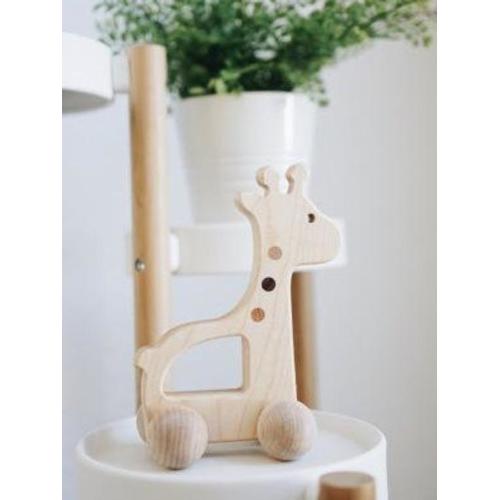 Wooden Giraffe Push Toy Waldorf and Montessori Animal Toy - Etsy