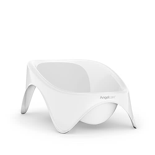 Angelcare 2-in-1 Baby Bathtub | Ideal for Infants, Babies, and Newborns | 0-12 Months or Up to 26 Pounds, White