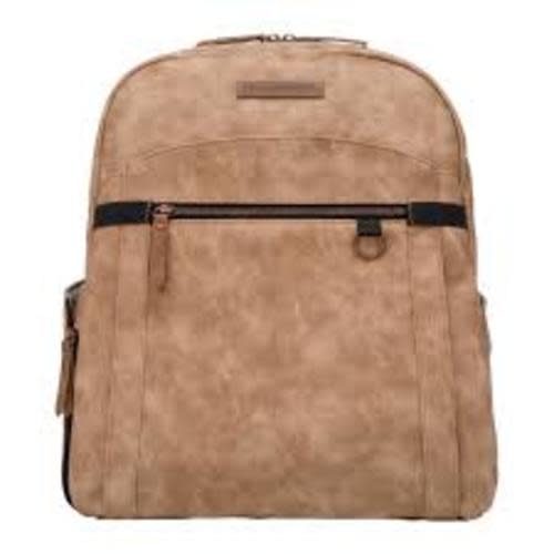 2-in-1 Provisions Breast Pump & Diaper Bag Backpack in Saddle