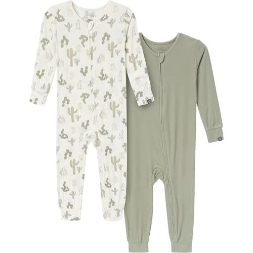 Modern Moments by Gerber Unisex Baby 2-Pack Footless Tight Fitting Pajamas