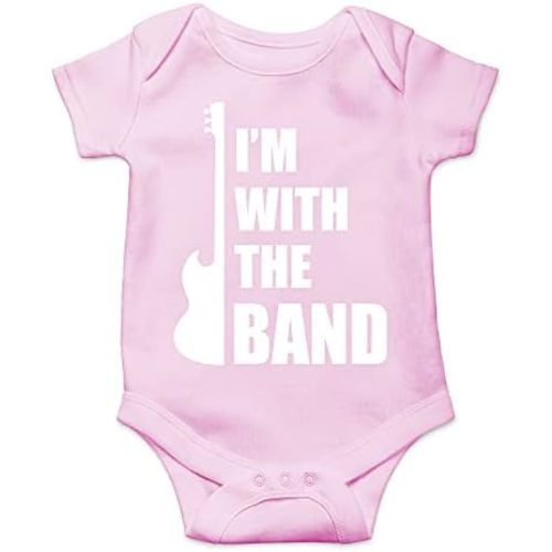 CBTwear I'm With The Band - Baby Clothes - Funny Newborn Bodysuit Outfits for Boys and Girls