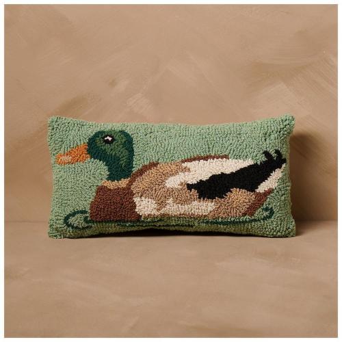 Kinkeeping Tufted Duck Throw Pillow