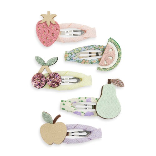 Kids' Fruit Salad 8-Pack Mini Clic Clacs Hair Clips
