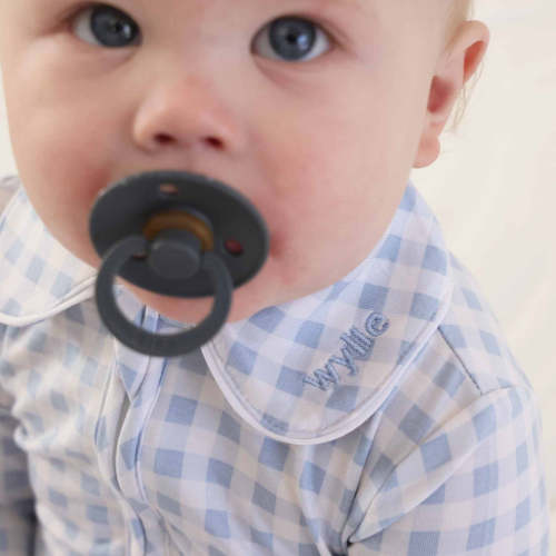 Peter Pan Collar Zipper Footie