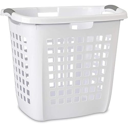 STERILITE 12258004 Carry Hamper, 19-7/8", White