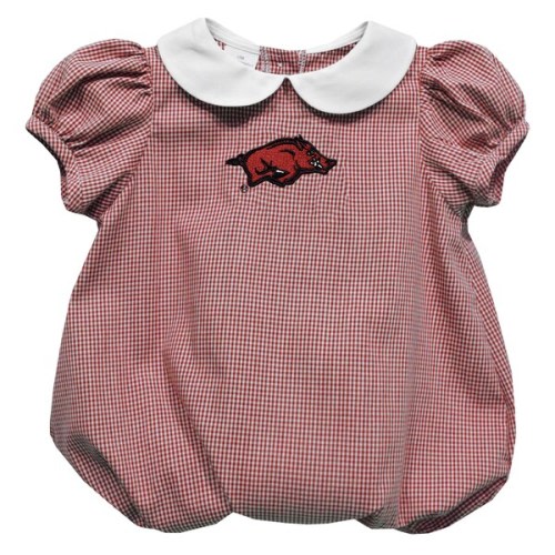 Arkansas Razorbacks Vive La Fete Girls Infant Puffy Bubble Dress - Cardinal