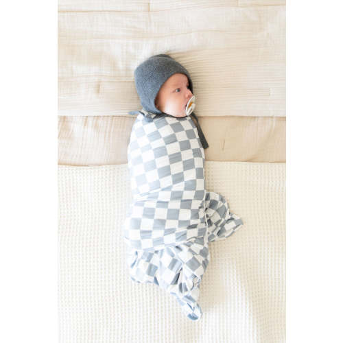GREY + WHITE CHECKER | SWADDLE
