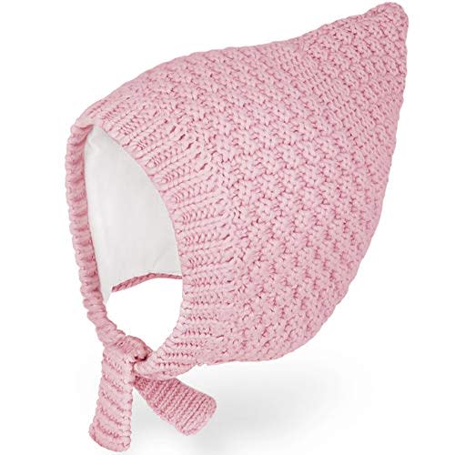 JELLYTREE Baby Hat Winter Bonnet Toddler Earflap Hat Warm Thick Knit Infant Cotton Lined Pixie Gnome Beanie Set 3m 6m 12m