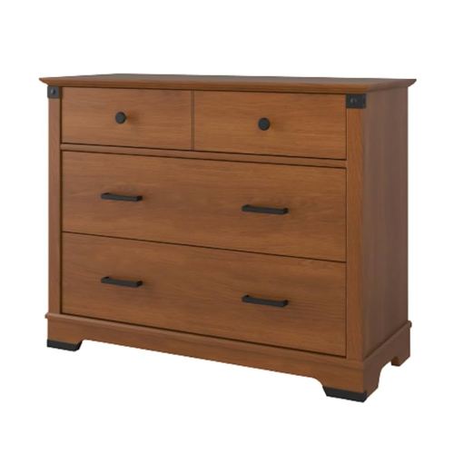 Child Craft Redmond 3 Drawer Dresser for Nursery or Bedroom, Plenty of Storage, Anti-Tip Kit Included to Prevent Tipping, Non-Toxic, Baby Safe Finish (Coach Cherry)