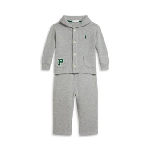 Polo Boys' Estate Rib Letter Jacket & Pant Set - Baby 6M