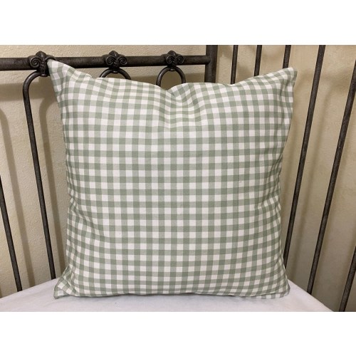 Gingham Plaid Nursery Accent Pillow, Blue, Green, Pink Nursery Pillow