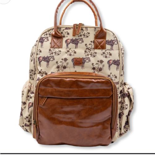 Prairie Rose Diaper Bag Backpack – Cowkid Clothing Company