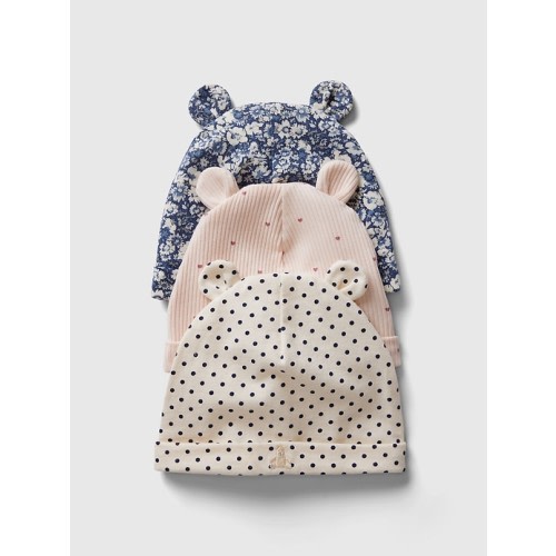 Baby First Favorites Beanie (3-Pack) in bedrock beige