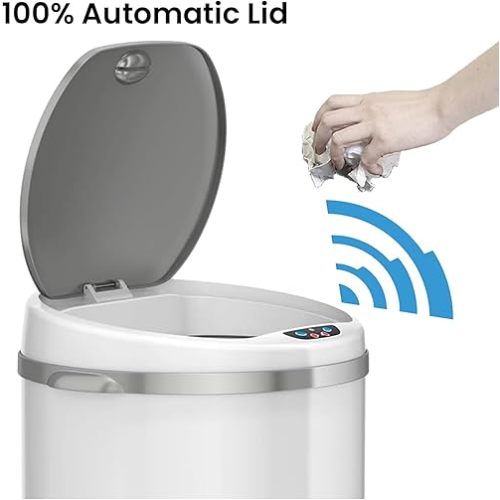 13 Gallon Trash Can with Odor Filter