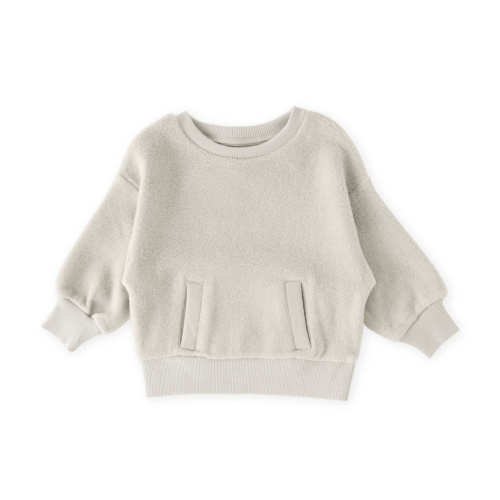 Teddy Fleece Dropped Shoulder Sweatshirt