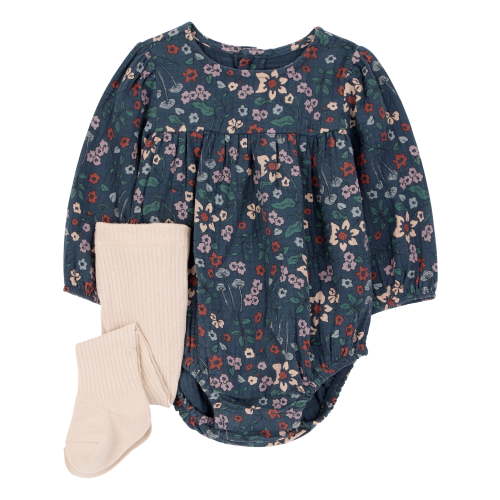 Carter's Child of Mine Baby Girl Bubble Romper Set, 2-Piece, Size 6/9 Months