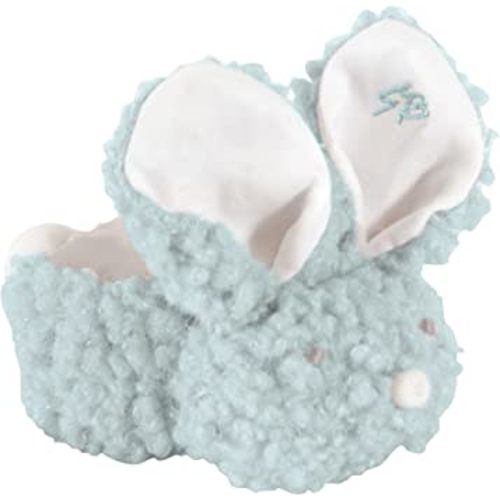 Stephan Baby Shaggy Plush Boo-Bunnie Comfort Toy and Boo Cube, Blue