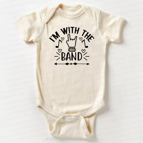 I'm With The Band Bodysuit For Baby 8