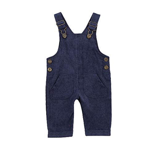 Bonangber Toddler Kids Baby Boy Girl Bib Overalls Suspender Pants Solid Straps Trousers Halter Romper Jumpsuit Bottom Outfit