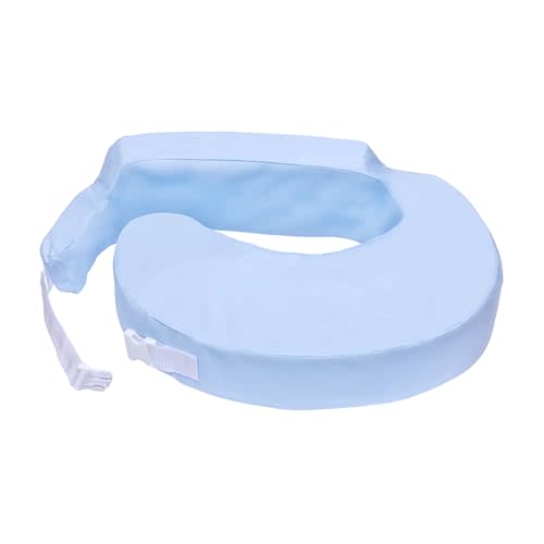 My Brest Friend Professional Nursing Pillow | Ergonomic Breastfeeding Pillows | Ideal for Lactation Consultants, NICUs & More | Breastfeeding Essentials | Handy Side Pocket & Easily Wipes Clean, Blue