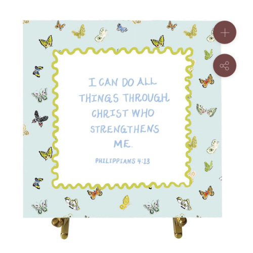 Philippians 4:13 Watercolor Verse Card