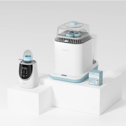 Baby Bottle Washer with 180 Detergent & Tablets Swirlable Bottle Warmer Set