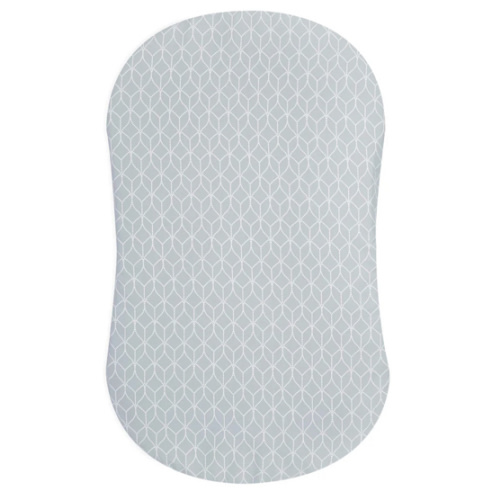 HALO - BassiNest Fitted Sheet 100% Cotton | Morning Mist - Gray