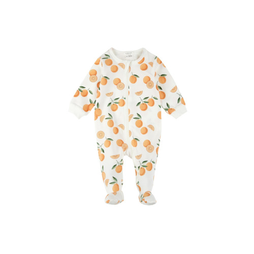 petit lem Sleeper Oranges Print on Off White