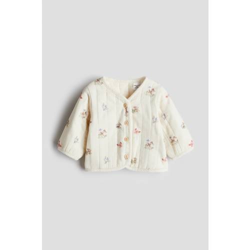 QUILTED COTTON MUSLIN JACKET