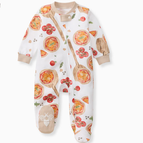 Brick Oven Pizza Cotton Sleep & Play – Burt's Bees Baby