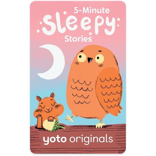 Yoto 5-Minute Sleepy Stories – Kids Audio Card for Use with Player & Mini All-in-1 Audio Device, Educational Screen-Free Listening with Relaxing Tales for Naptime Bedtime & Winding Down, Ages 5+