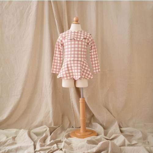 Petal Bodysuit · Gingham | Baby & Girls Swimsuits | Girls Bikinis | Luxury Swimsuits & Bikinis For Girls & Baby – Petit Playa