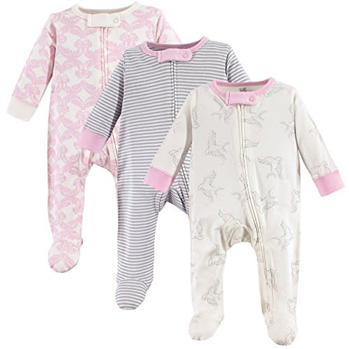 Touched by Nature Baby Girls' Organic Cotton Sleep and Play