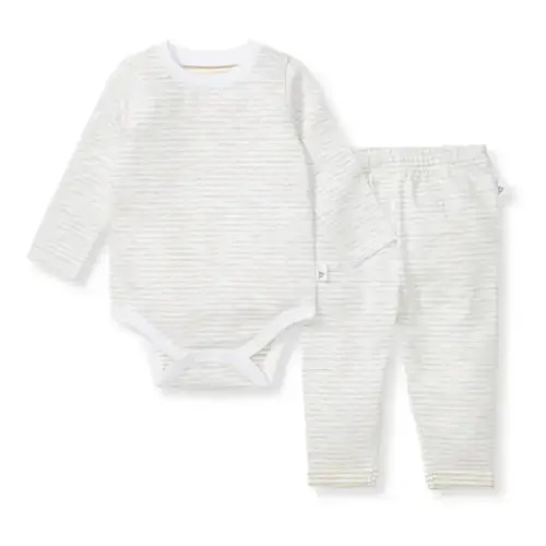 Slub Stripe Baby Neutral Bodysuit Set – Burt's Bees Baby