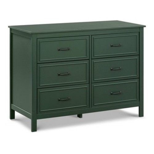 DaVinci Charlie 6-Drawer Double Dresser, Color: Forest Green