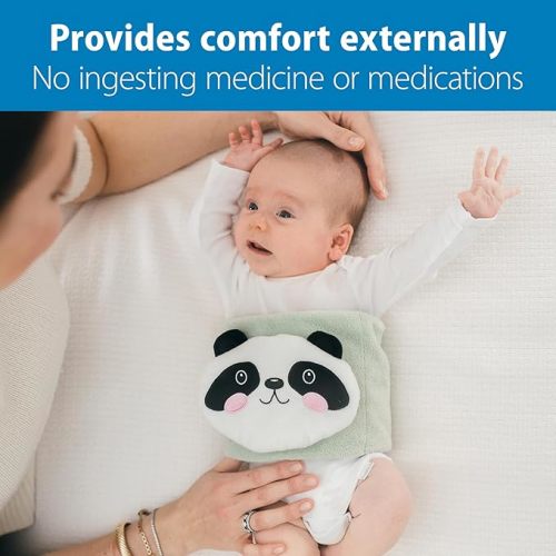 Dr. Brown's Infant Gripebelt Heated Belly Band, Soothe Baby's Tummy with Gentle Warmth and Compression, Panda, 0m+