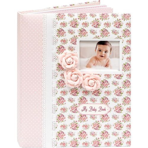 Baby Book Memory Girl - Baby Book Keepsake, Baby Memory Book and Album for Girl, Journal from Pregnancy to First 5 Years, Scrapbook to Record Memories, Milestones and Photos, Baby Memory Book (Pink)