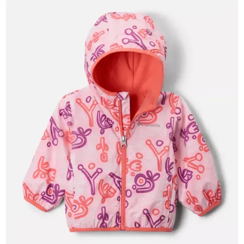 Infant Mini Pixel Grabber™ III Wind Jacket - Color: Satin Pink Marker Made, Size Infant 6/12
