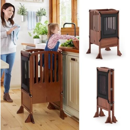 Guidecraft Contemporary Kitchen Helper Walnut