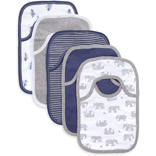 Burts Bees Baby Unisex-Child Pull On Bibs