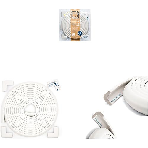 Slim-Fit 24ft Edge 4 Corners - Bundle & Save - RovingCove Slimfit Edge Corner Guards (15ft Edge 4 Corners, Oyster White) + RovingCove Slimfit Edge Guards (9ft Edge Only, Oyster White)