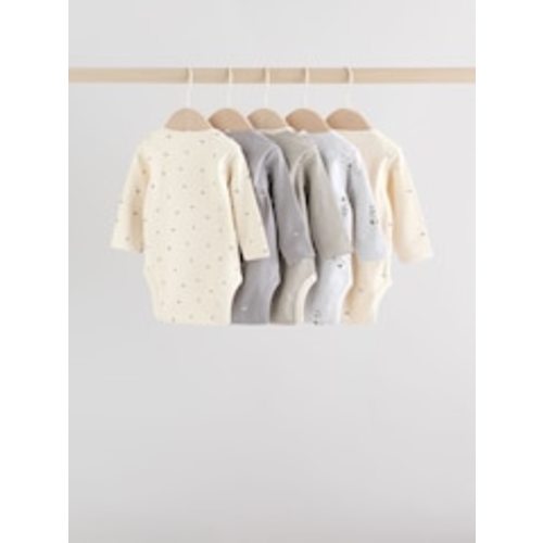 Buy Monochrome Baby Long Sleeve Bodysuits 5 Pack from Next USA