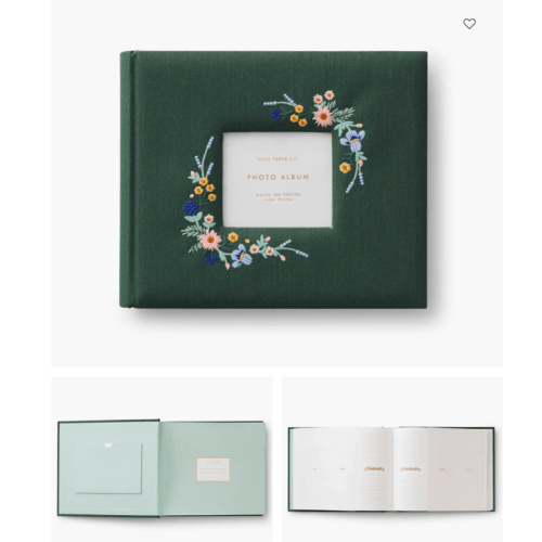 Embroidered Heirloom Photo Album - Wildwood – Rifle Paper Co
