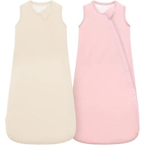 HAPIU Unisex Rayon Made from Bamboo Baby Sleep Sack TOG 1.0, 2-Way Zipper YKK, Wearable Blanket Baby