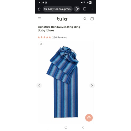 Baby Blues - Signature Handwoven Ring Sling – Baby Tula US