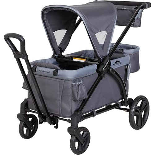 Baby Trend Expedition 2-in-1 Stroller Wagon PLUS, Ultra Grey