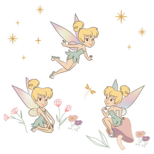 Disney Baby Tinker Bell Garden/Floral Wall Decals/Stickers – Lambs & Ivy