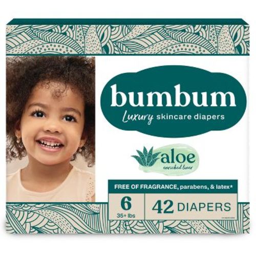 bumbum Luxury Skincare Disposable Diapers - Size 6 - 42ct