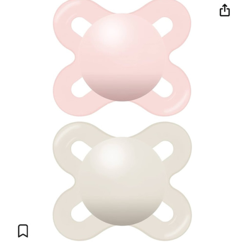 Amazon.com : MAM Original Start Matte Newborn Baby Pacifier, Best Pacifier for Breastfed Babies, Sterilizer Case, Girl, 0-3 Months (Pack of 2) : Baby