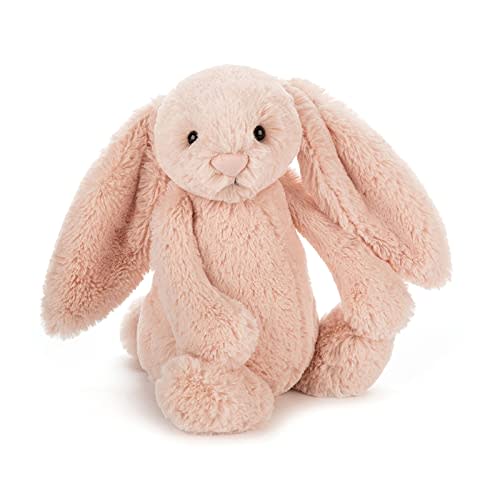 Jellycat Bashful Blush Bunny Stuffed Animal, Medium 12 inches - Rabbit and Bunny Plush Toy - Classic Children's Gift